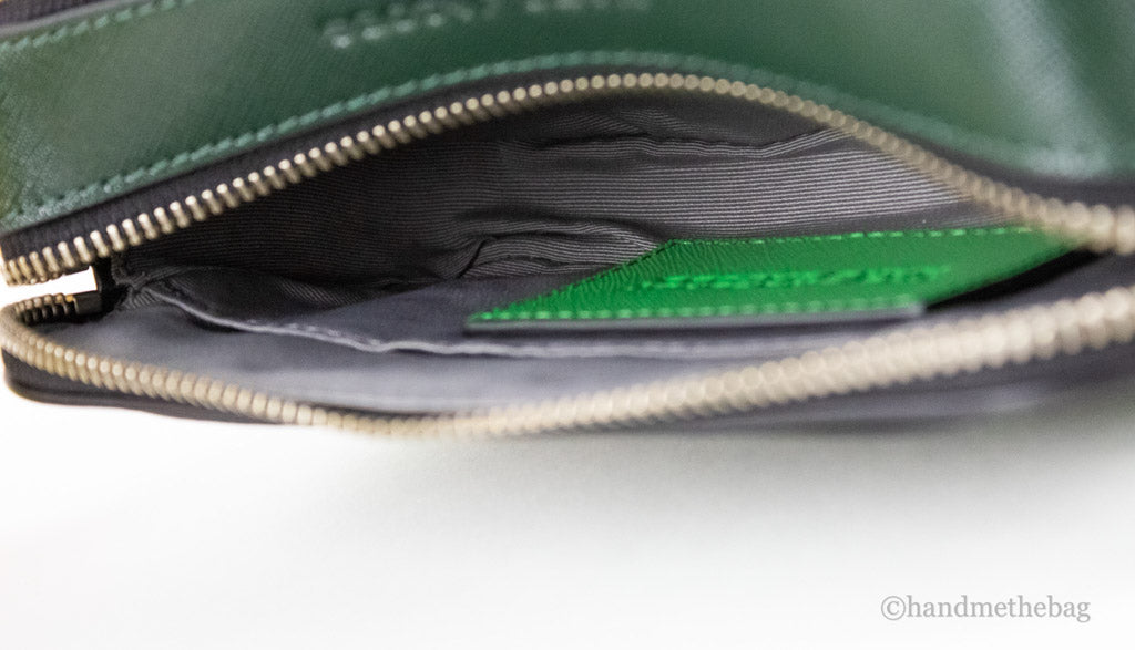 Marc Jacobs The Studded Snapshot Saffiano Leather Fern Green Shoulder Handbag